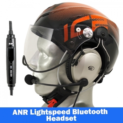 Icaro Solar X EMS/SAR Aviation Helmet with Lightspeed Zulu 3 Headset