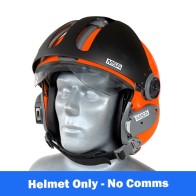 MSA Gallet LA100 Flight Helmet with Oxygen Mask - Orange Flourescent