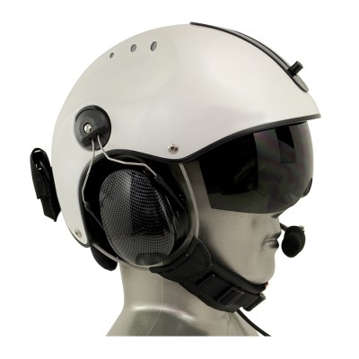 Tiger Active Noise Reduction EMS/SAR Aviation Helmet Mounted Headset with ANR 9V Battery Pouch