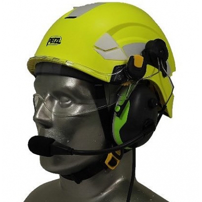 Petzl Vertex EMS/SAR Aviation Helmet with Tiger PNR Headset without Bluetooth