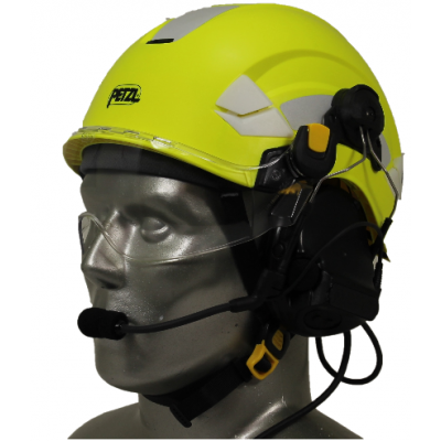 Petzl Vertex EMS/SAR Aviation Helmet with 3M Peltor ComTac V/Swatac V PNR Tactical Hear Thru Headset