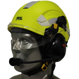 Petzl Vertex EMS/SAR Aviation Helmet with Tiger Portable Radio Headset