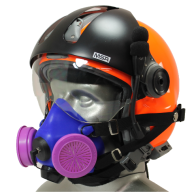Tiger 8500 Helmet Snap On Half Respirator Mask