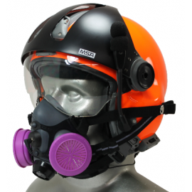 Tiger 5500 Helmet Snap On Half Respirator Filter Mask - P100 Filters & Communications