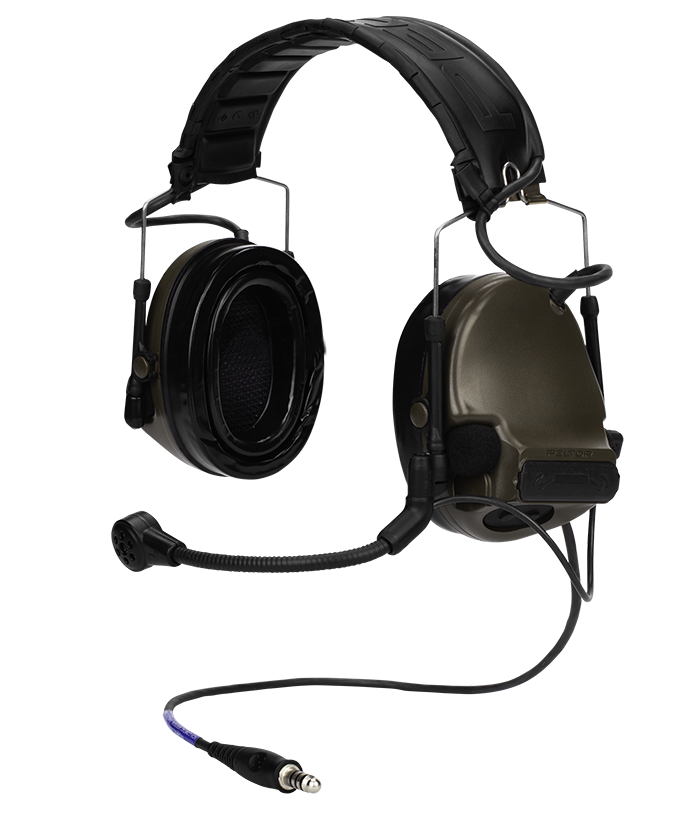 Tiger 3M Peltor ComTac V/Swatac V Aviation INTERCOM HIGH IMPEDANCE PNR  Tactical Hear Thru Helmet Mounted Headset