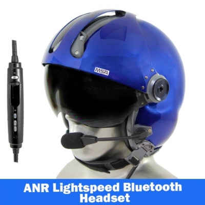 MSA/Tiger USA DOI/USFS Certified LH250T Flight Helmet - Lightspeed Zulu H-Mod Communications