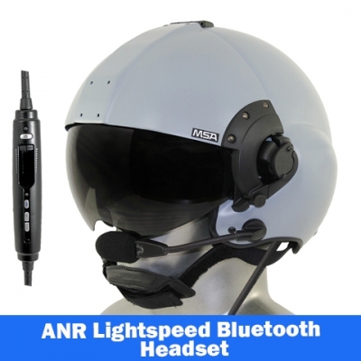 MSA/Tiger USA DOI/USFS Certified LH350T Flight Helmet - Lightspeed Zulu H-Mod Communications