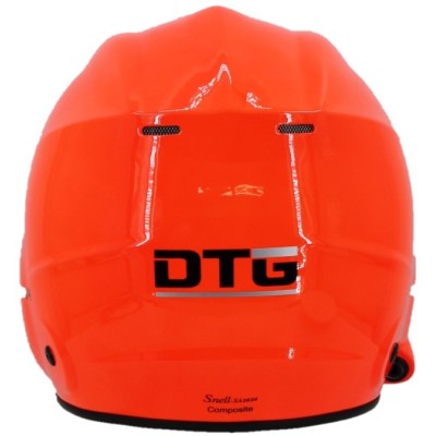 DTG Procomm 4 Marine Open Face Composite Helmet with Tiger Communications (for Non Tiger mask use) - Rear View