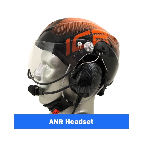 flauw Uitverkoop rek Icaro Solar X EMS/SAR Aviation Helmet with Tiger ANR Bluetooth Headset