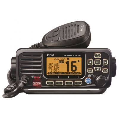 Marine Radio Package for Tiger Intercom System - ICOM M330 - Black