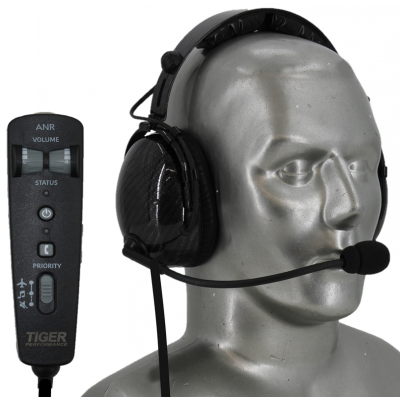 Tiger Plug-in Headband ANR/Bluetooth Aviation Stereo Headset