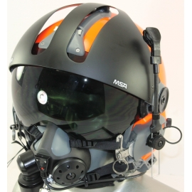 MSA Gallet LA100 Jet Pilot Flight Helmet with Tiger PNR Communications