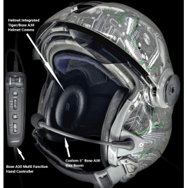 MSA Gallet LH250 Flight Helmet with BOSE A30 Communications