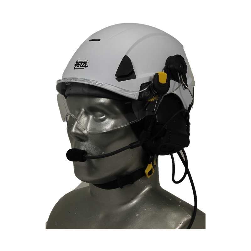 Petzl Strato Marine Helmet with 3M Peltor ComTac V/Swatac V PNR Tactical Hear Thru Headset