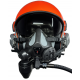 Tiger Model III Scuba Mask - Shown on MSA LH050 Helmet