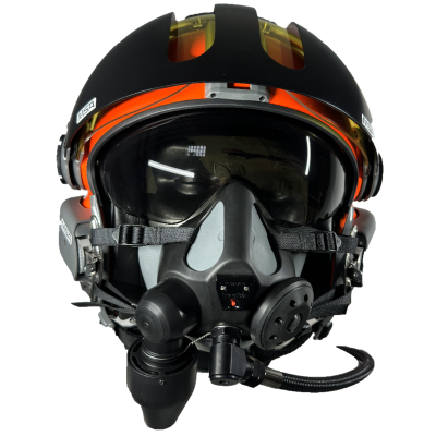 Tiger Model III Scuba Mask - on MSA LH250 Helmet