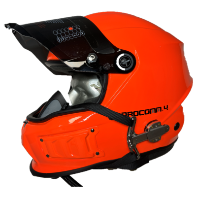 Tiger Model III Scuba Mask - Shown in Procomm 4 Helmet