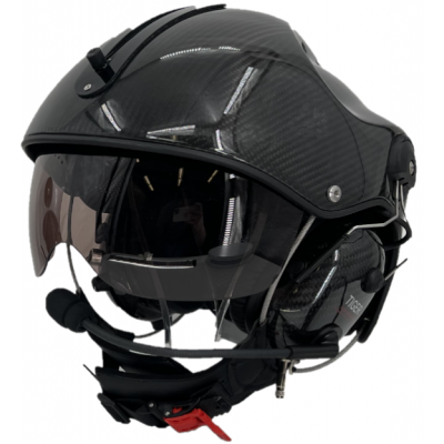 Icaro Pro Copter EMS/SAR  Aviation Helmet w/3M Peltor ComTac V/Swatac V PNR Tactical Hear Thru Helmet Mounted Headset