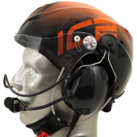 Icaro Solar X EMS/SAR Aviation Helmet with 3M Peltor ComTac V/Swatac V High Impedance PNR Tactical Hear Thru Headset