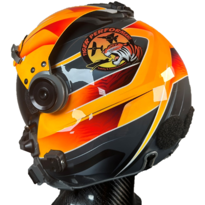 MSA/Tiger USA DOI/USFS Certified LH250T Flight Helmet with BOSE A30 Communications - Custom Painted