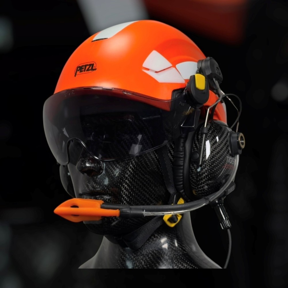 Petzl Vertex EMS/SAR Aviation Helmet w/Portable Radio Headset Petzl Vertex EMS/SAR Aviation Helmet w/Portable Radio Headset