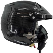 Pyrotect Pro Airflow Carbon Fiber Open Face Marine Helmet w/Comms