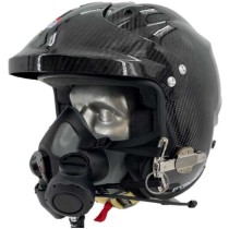 Pyrotect Pro Airflow Carbon Fiber Open Face Marine Helmet w/Comms