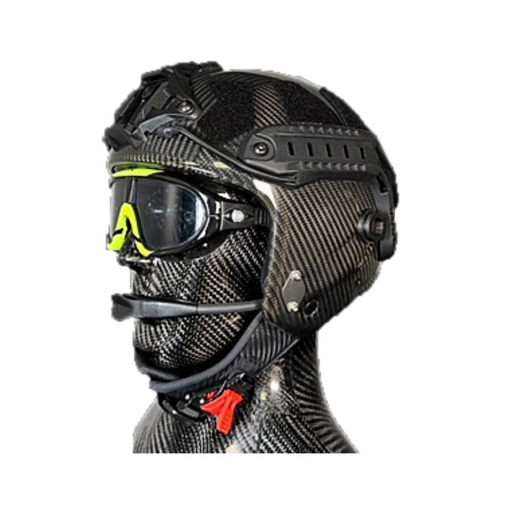 Tiger Carbon X Tactical/EMS/SAR Open Face Helmet without Communications