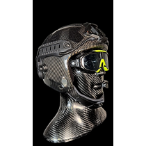 Icaro Real Carbon X Tactical/EMS/SAR Open Face Helmet without Comms