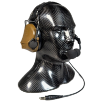 Tiger 3M Peltor ComTac VIII INTERCOM LOW/HIGH IMPEDANCE PNR Tactical Hear Thru Headset