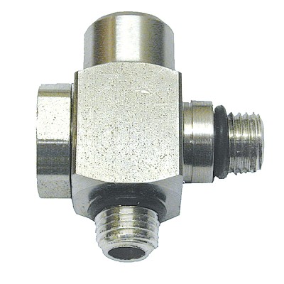 Custom 2 Port Inline Swivel Adapter