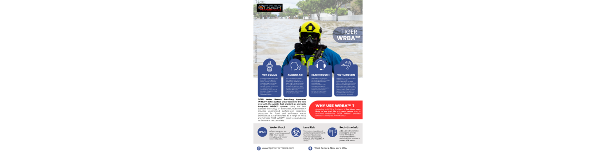 TIGER Water Rescue Breathing Apparatus (WRBA™) | Water Rescue Breathing