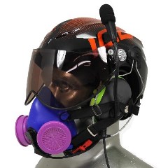 Icaro Aviation Helmet with Respirator Mask