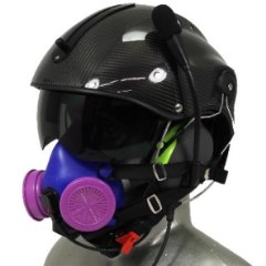 Icaro Aviation Helmet with Respirator Mask